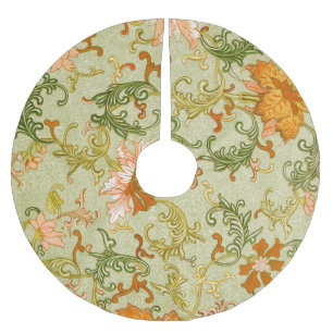 Saia Para Árvore De Natal De Poliéster Vintage Chinese Ornament Jones Flowers