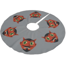 Saia Para Árvore De Natal De Poliéster Vintage Diabo Bruto Árvore de Poliéster