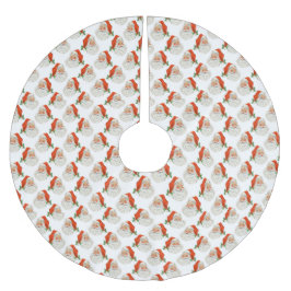 Saia Para Árvore De Natal De Poliéster Vintage Jolly Rua, Nick Papai Noel Natal