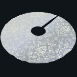 Saia Para Árvore De Natal De Poliéster Vintage Luxury Damask<br><div class="desc">Design de Vintage Luxury Damask. Você é bem-vindo a visitar minha loja para produtos mais bonitos.</div>