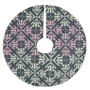 Saia Para Árvore De Natal De Poliéster Vintage Ornamental: Design impermeável Elegante.