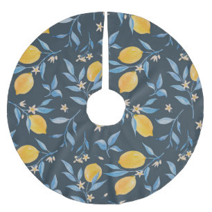 Saia Para Árvore De Natal De Poliéster Vintage Sketch, Design de Cartões Saudáveis.