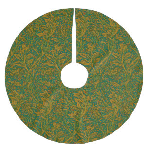Saia Para Árvore De Natal De Poliéster Vintage William Morris Arcadia Sem Costura Total