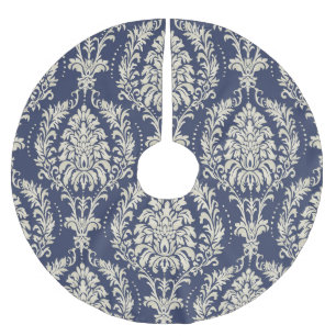 Saia Para Árvore De Natal De Poliéster Vitoriano Damask Wallpaper Padrão de Vintage