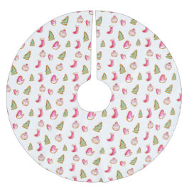 Saia Para Árvore De Natal De Poliéster Watercolor Christmas Cookies Holiday Cute