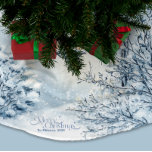 Saia Para Árvore De Natal De Poliéster Watercolor Christmas Winter Wonderland<br><div class="desc">Transforme sua decoração de férias com nossa água natalina Wonderland Wonderland. Apresentando uma impressionante design de aquarela de uma pacífica terra maravilhosa do inverno, esta saia-árvore traz um toque elegante e festivo à sua árvore de Natal. Produzido a partir de poliéster macio e escovado, ele oferece beleza e durabilidade, perfeitas...</div>