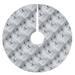 Saia Para Árvore De Natal De Poliéster West Highland White Terrier