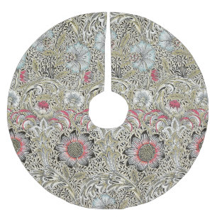 Saia Para Árvore De Natal De Poliéster William Morris Corncockle wallpaper floral