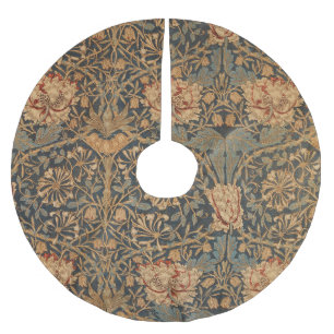 Saia Para Árvore De Natal De Poliéster William Morris Honeysuckle Rich Wallpaper