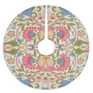Saia Para Árvore De Natal De Poliéster William Morris Lodden floral wallpaper