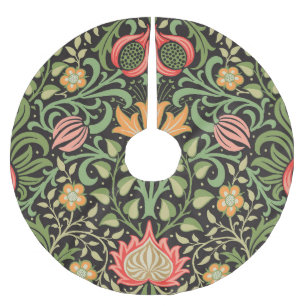 Saia Para Árvore De Natal De Poliéster William Morris Persian Floral Antique
