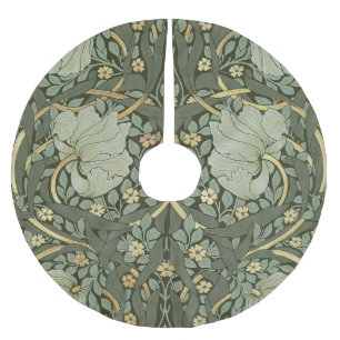 Saia Para Árvore De Natal De Poliéster William Morris Pimpernel Vintage Patterno Brushing