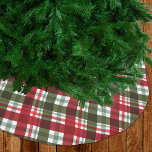 Saia Para Árvore De Natal De Poliéster Xadrez de Natal<br><div class="desc">Esta saia apresenta um padrão de xadrez de Natal vermelho,  verde e branco,  perfeito para vestir sua árvore de Natal. CORRESPONDENDO a itens na nossa loja.</div>