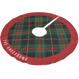 Saia Para Árvore De Natal De Poliéster Xadrez Natal