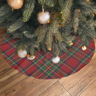 Saia Para Árvore De Natal De Poliéster Xadrez Tradicional Royal Stewart Tartan