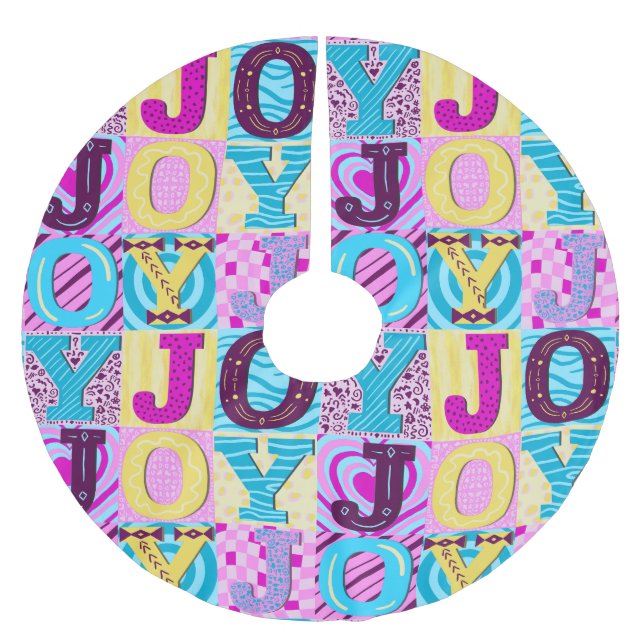 Saia Para Árvore De Natal De Poliéster Y2K Christmas (Frente)