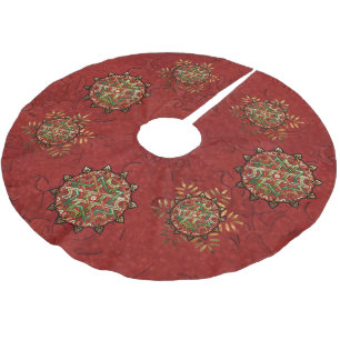 Saia Para Árvore De Natal De Poliéster Yule Mandala