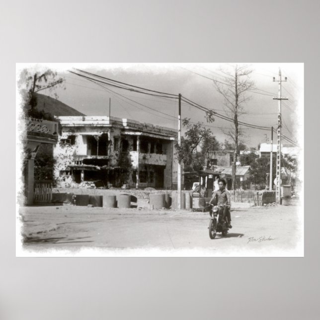 Saigon Vietnam 1968 B Impressão (Frente)