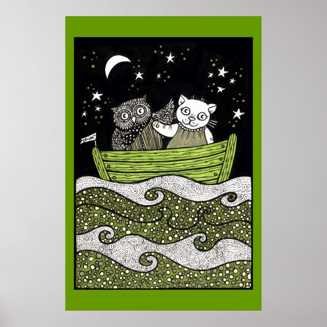 Sail Away Art Poster (Frente)