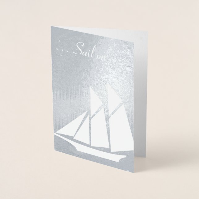 Sail No 65.º Cartão De Folha De Aniversário (Frente)