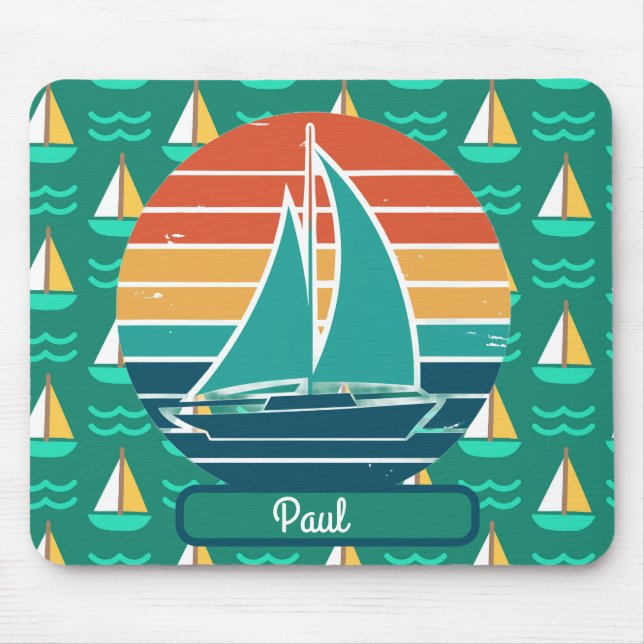 Sailboat Summer Mousepad (Frente)