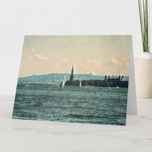 SAILBOATES COM O Cartão de Saudação Jumbo BAY DE N (Frente)