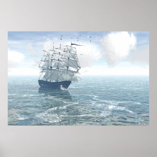 Sailing Poster Print (Frente)