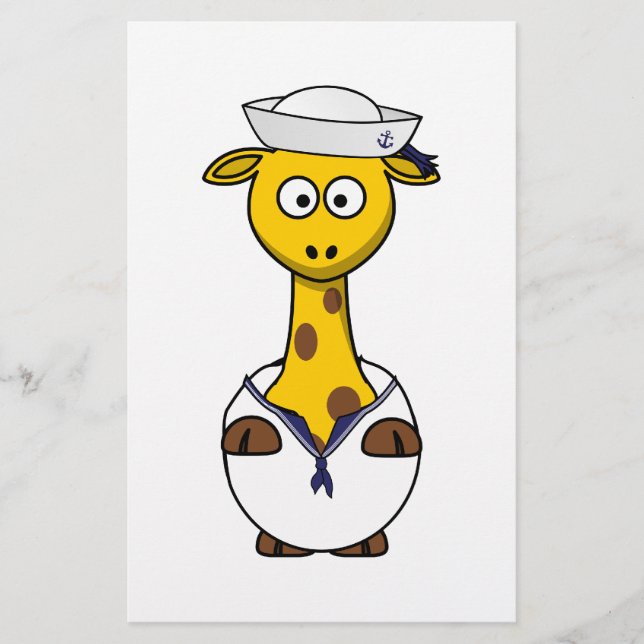 Sailor Giraffe Cartoon (Frente)