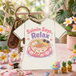 Saimin Diz Relax Kawaii Enfeite de Acrílico