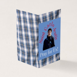 Saint Carlo Acutis Prayer Card