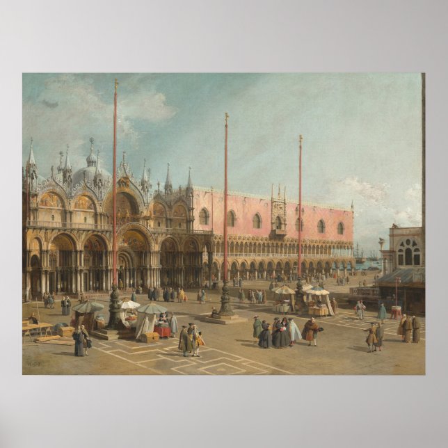Saint Mark's, Venice - Canaletto Fine Art Poster (Frente)