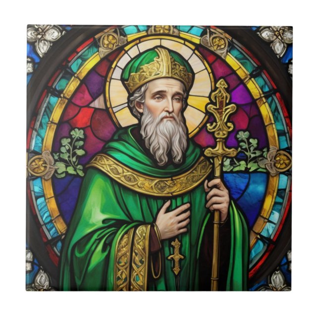 Saint Patrick Dia de São Patrício Sied Glass (Frente)