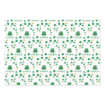 Saint Patricks Leprechaun Clover Personalizado