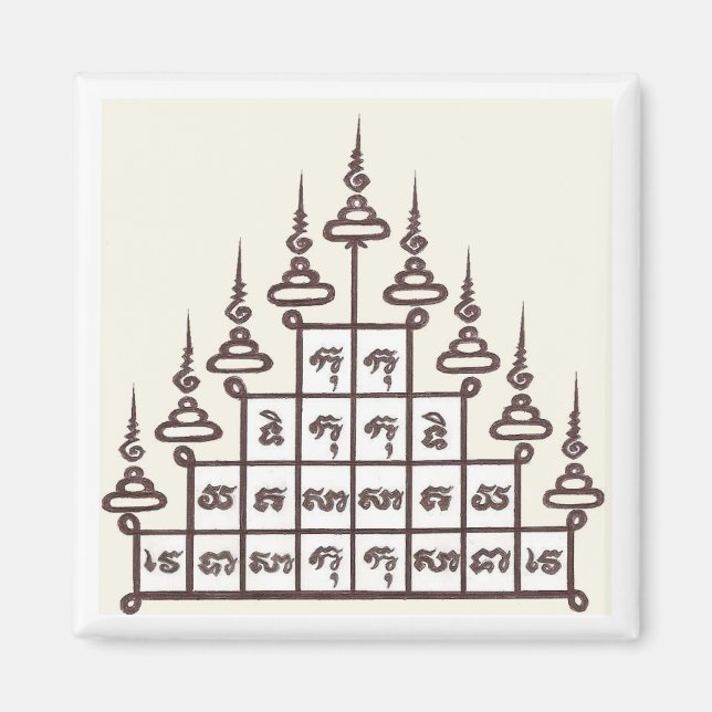 Sak Yant Imã de geladeira (Frente)