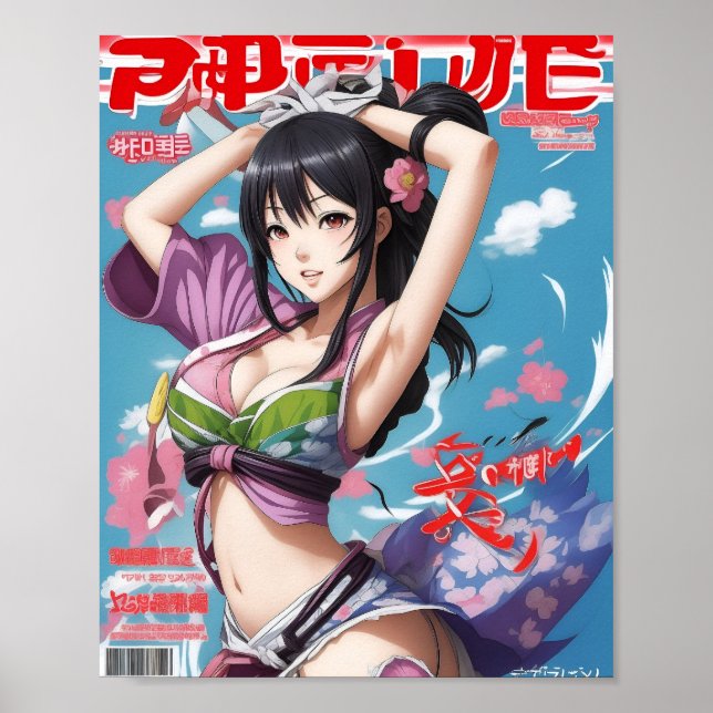 Sakura Anime Magazine Ad #3 Poster (Frente)
