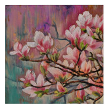 Sakura Cherry Blossomo Oil Painting Acrylic