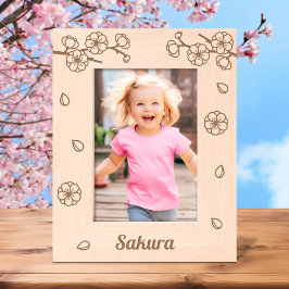 Sakura Cherry Blossoms Nome Personalizado 5x7