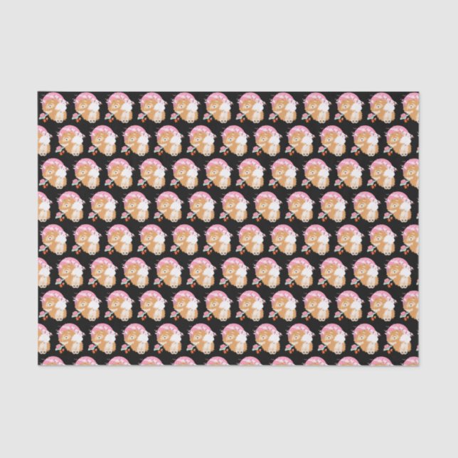 SAKURA - Chow - papel preto dos TECIDOS (Frente )