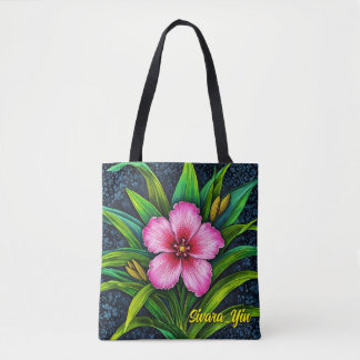 Sakura do Hibisco Rosa - Tote Tropical Exótico