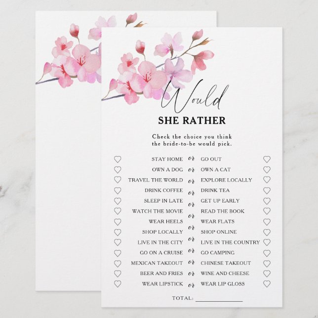 Sakura - Ela poderia preferencialmente jogo de chá (Frente/Verso)