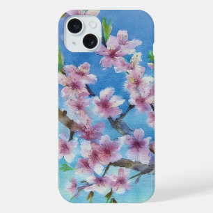 Sakura em Aquarela Pintada à Mão Tendência