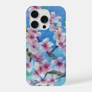 Sakura em Aquarela Pintada à Mão Tendência