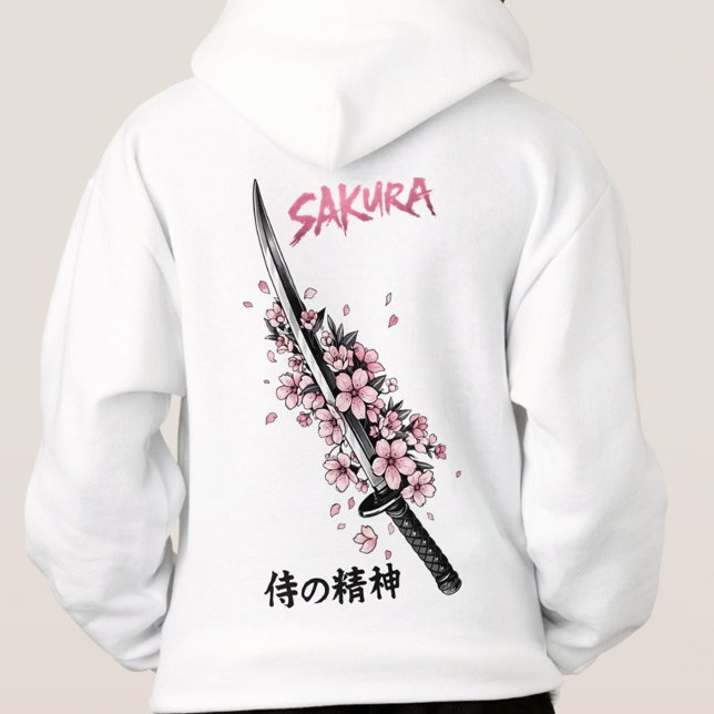 Sakura Katana Estética Japonesa de Rua (Cyberpunk Rabbit Graphic hoodie )