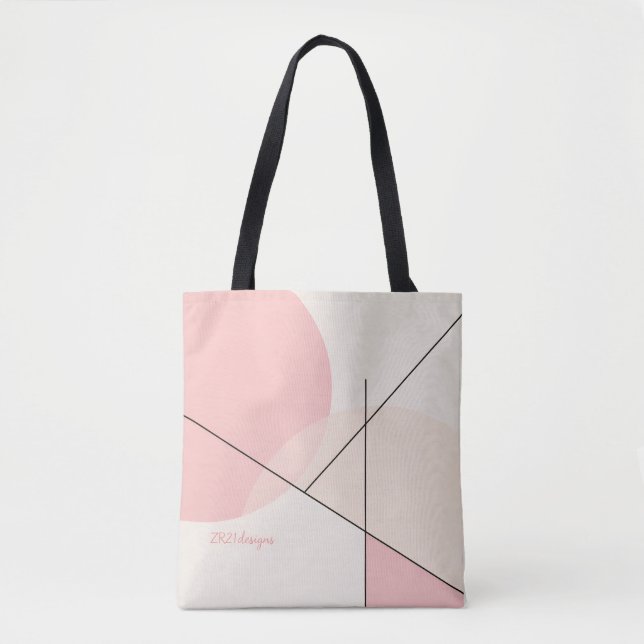 Sakura Minimalista – Bolsa Tote Chic e Personalizá (Frente)
