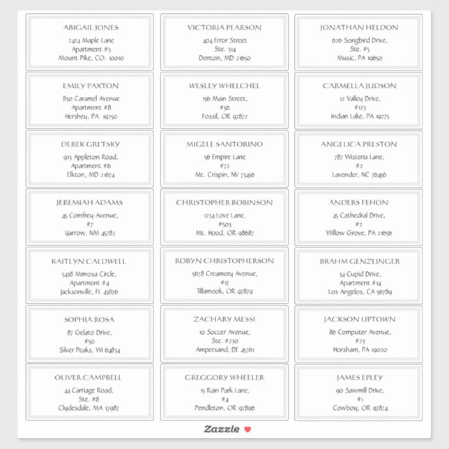 Sakura Mountain | Etiquetas de endereço de convida (Folha)