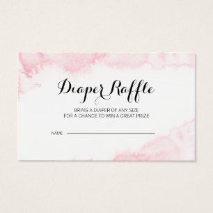Sakura Pink Watercolor Fralda Raffle