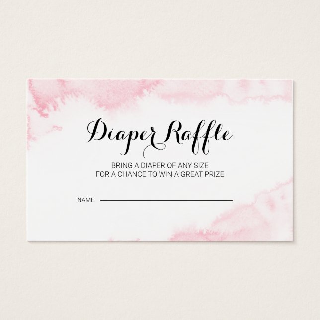 Sakura Pink Watercolor Fralda Raffle (Frente)