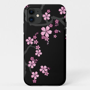 Sakura preto - capas de iphone do design do