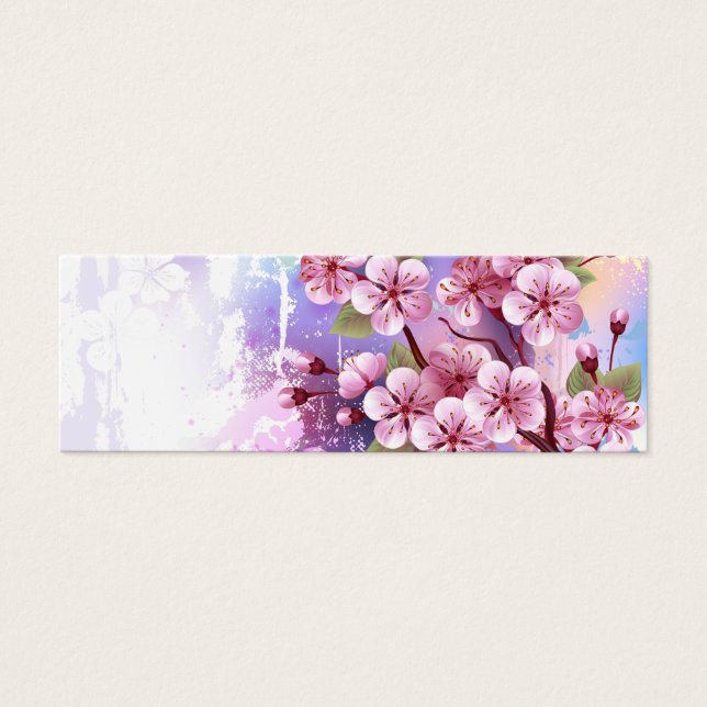 Sakura rosa no fundo da pintura (Frente)