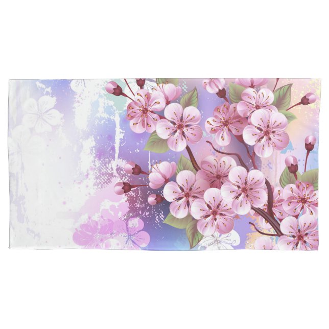 Sakura rosa no fundo da pintura (Frente)